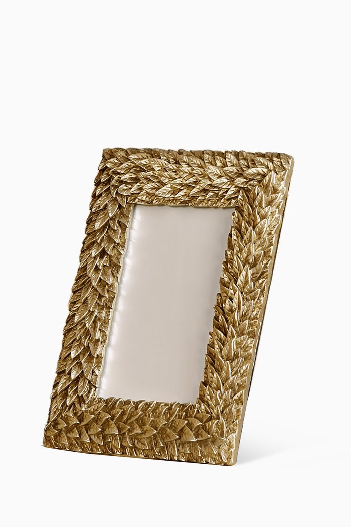 

Leaf Photo Frame, 4 x 6", Gold