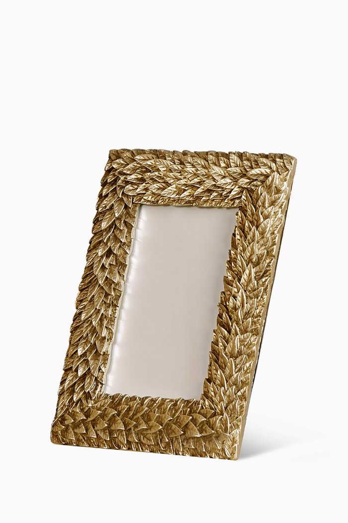 

Leaf Photo Frame, 5 x 7", Gold