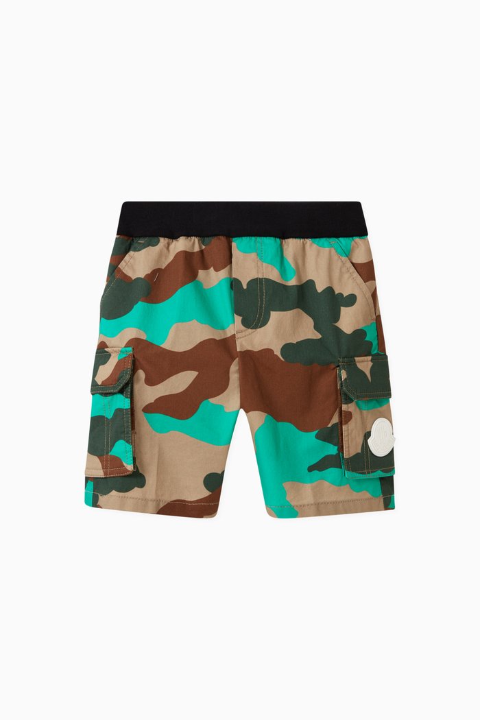 

Camo Print Shorts in Cotton, Multicolour