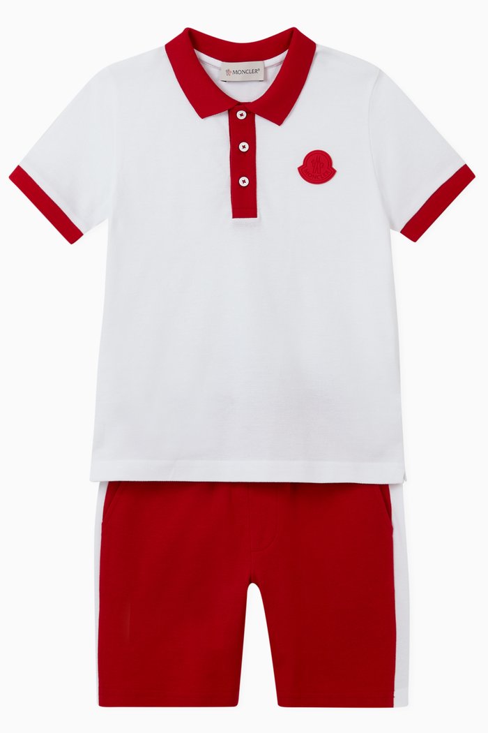 

Polo Shirt & Shorts Set, White