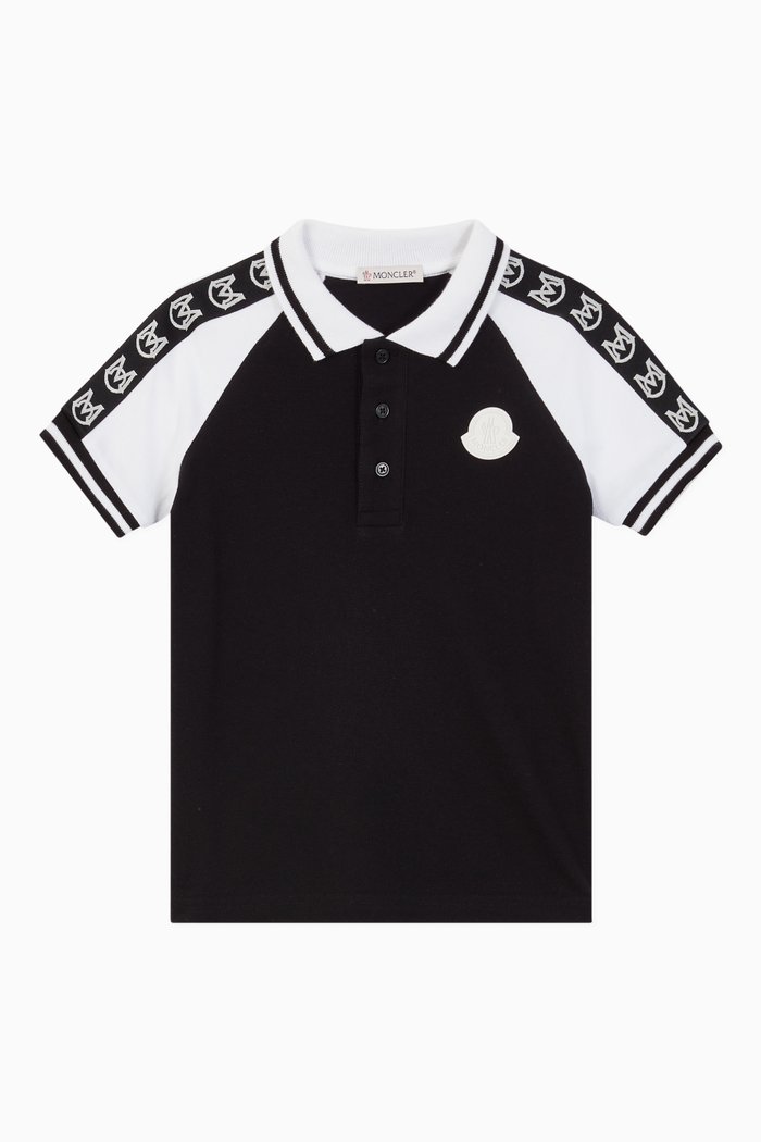 

Bi-colour Polo Shirt, Black