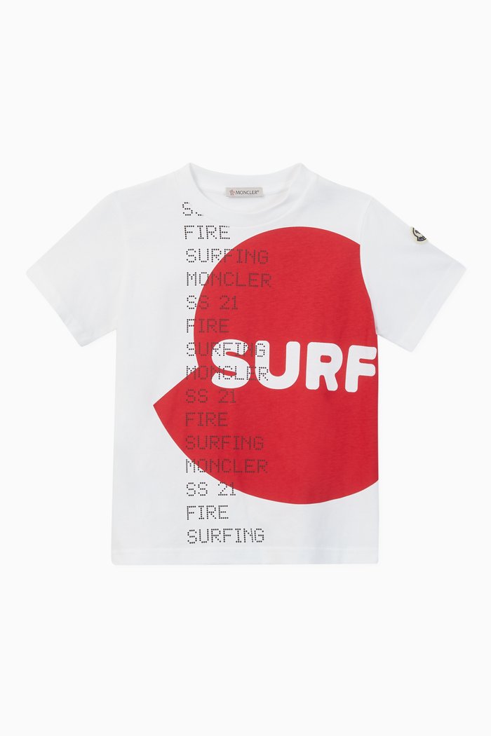 Surf Graphic Cotton T-shirt, White