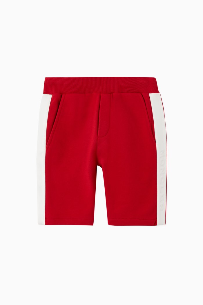 

Stripes Shorts in Cotton, Red