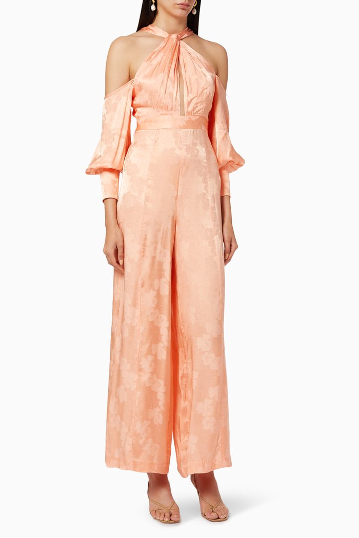 

Memory Lane Satin Jumpsuit, Pink