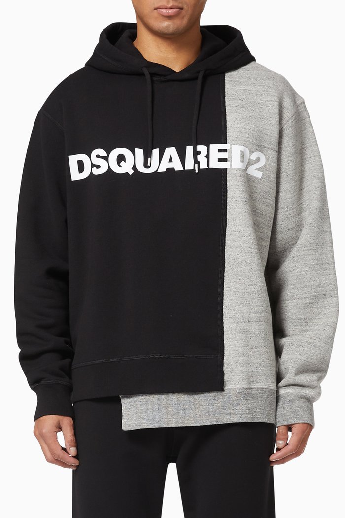 Bichrome Hoodie, Black