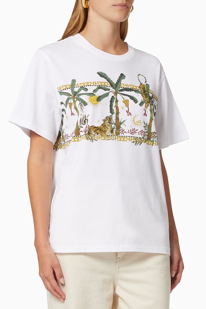 Jungle Safari T-shirt in Jersey, White