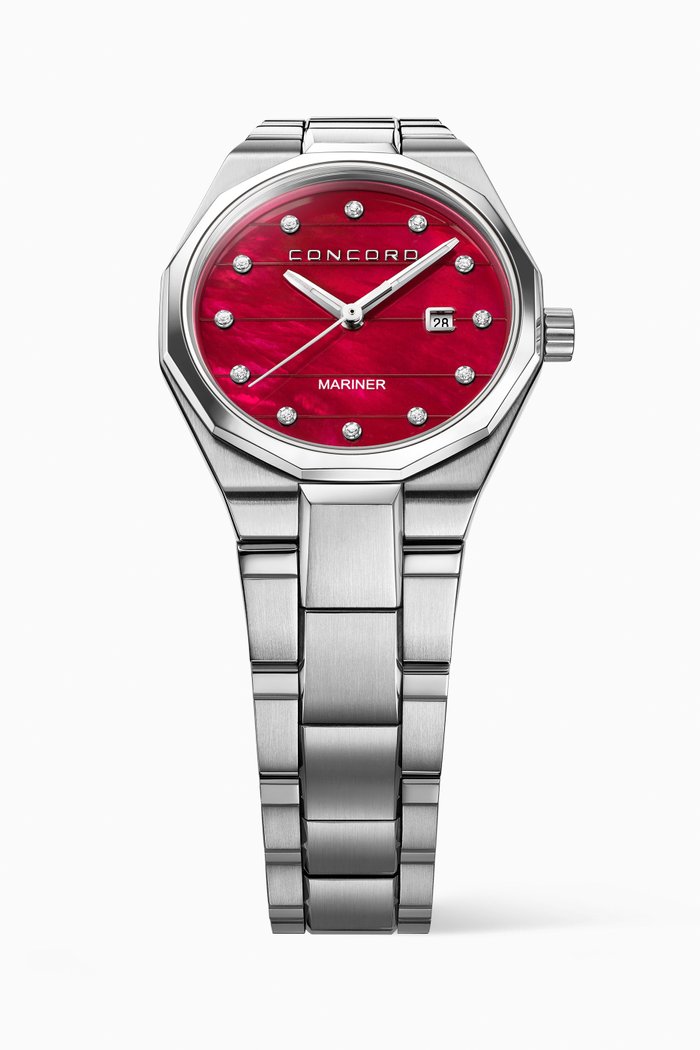 

Mariner Quartz Diamond Watch, Red