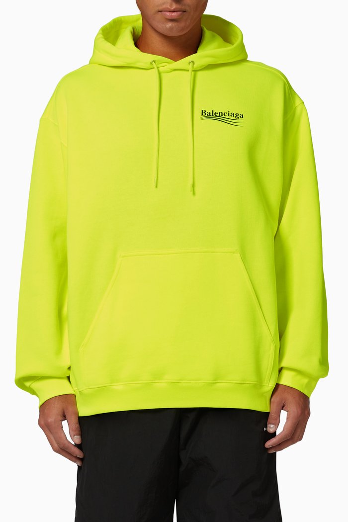 

Political Campaign Medium Fit Hoodie in Organic Fleece, Yellow