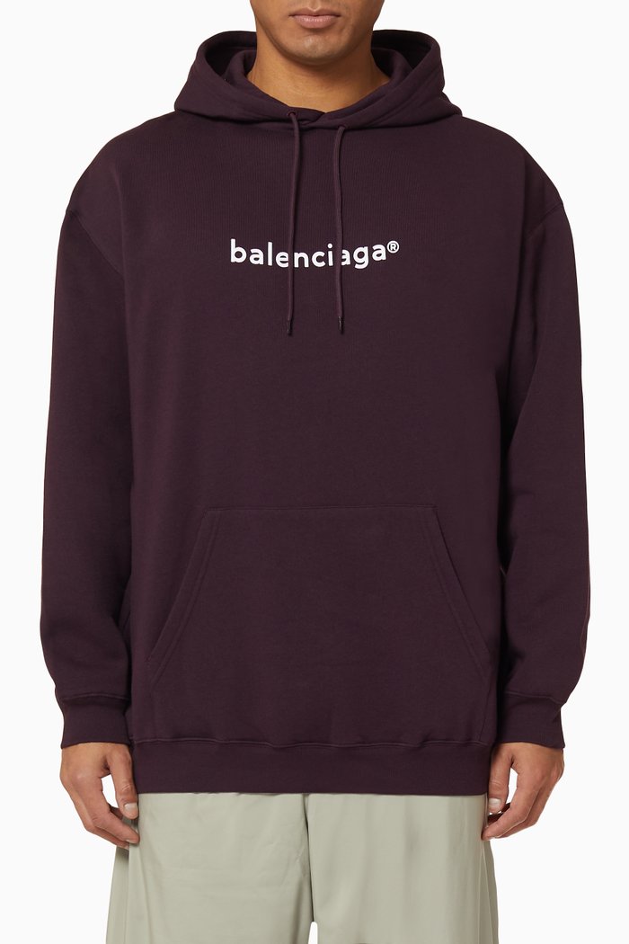 

New Copyright Medium Fit Hoodie in Organic Fleece, Purple