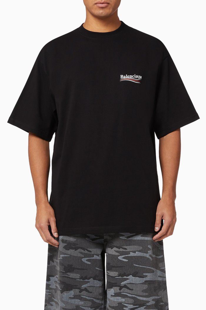 

Political Campaign Vintage Jersey T-shirt, Black