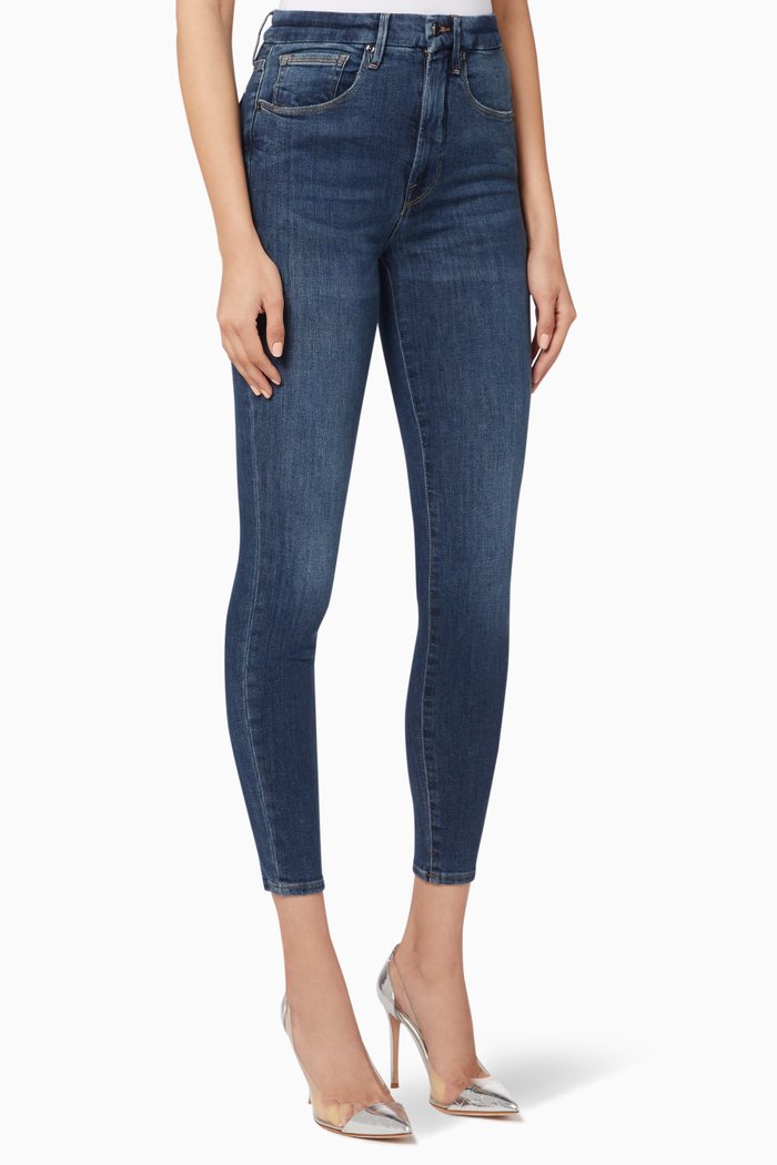 

Good Waist Slim-Fit Jeans, Blue