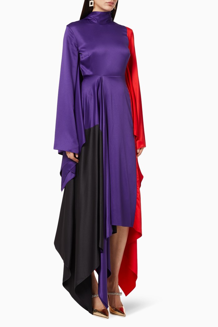 

Ella Satin Midaxi Dress, Multicolour