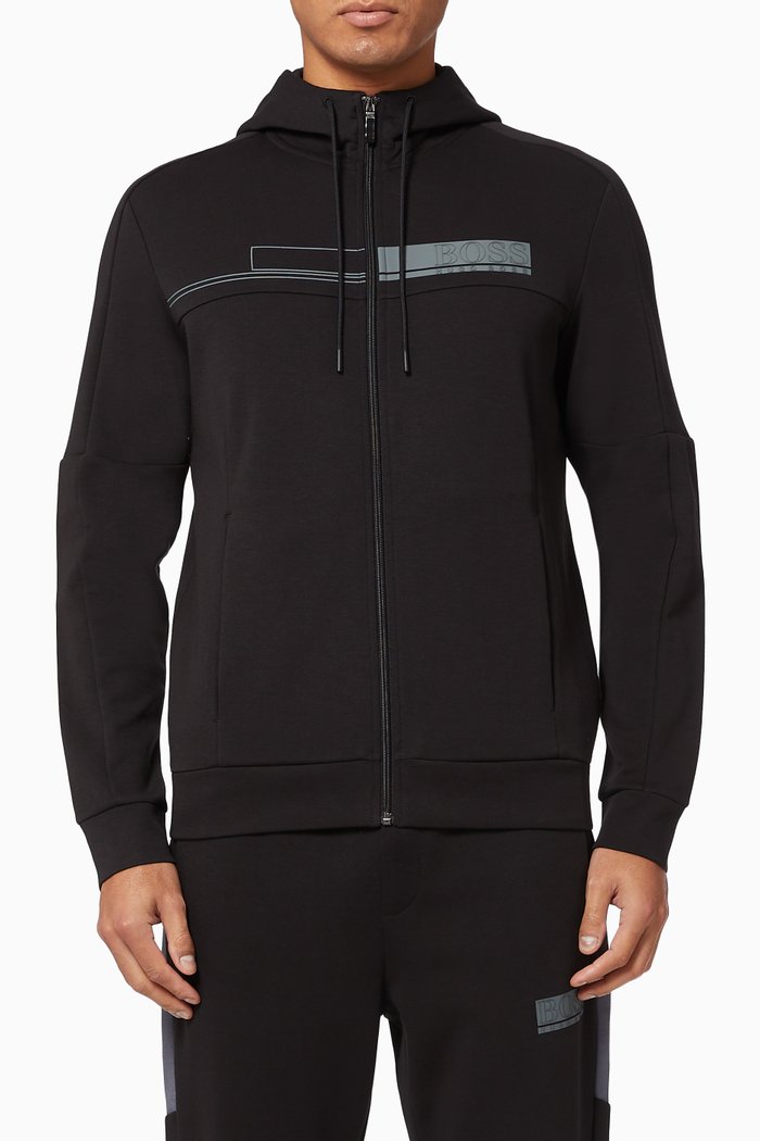 Saggy 1 Logo Hoodie, Black