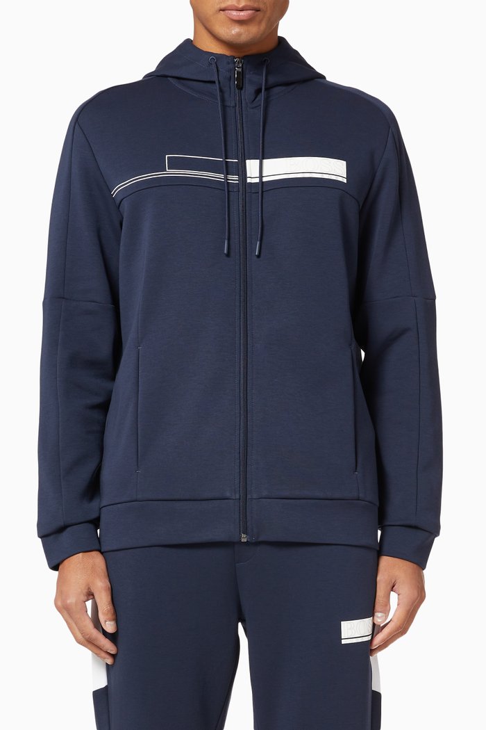 

Saggy 1 Logo Hoodie, Blue