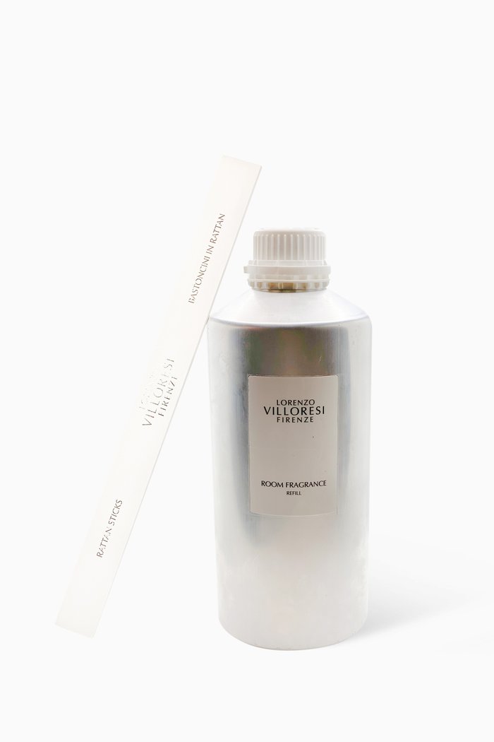 

Teint de Neige Room Fragrance Refill, 2000ml with 8 Rattan Sticks, Multicolour