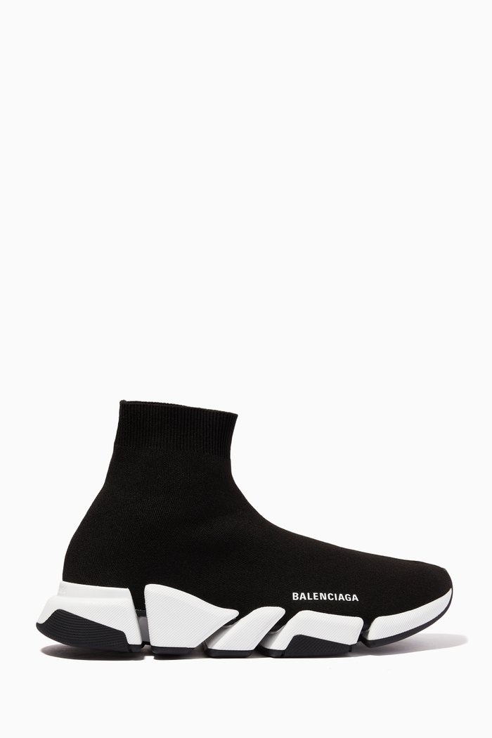 Speed 2.0 Sneakers in Technical Knit, Black