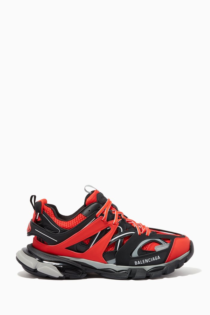 

Track Sneakers in Mesh & Nylon, Black