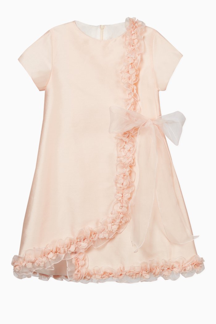 

Ruffled Trims Dress, Pink