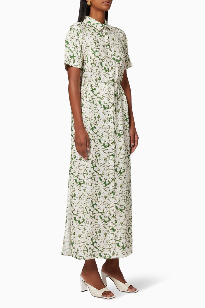 

Pressed Flowers Shirt Dress, Multicolour