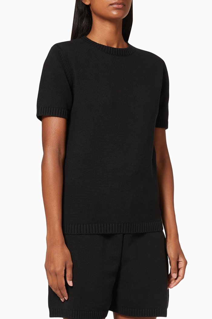 

Cast Away Knit T-shirt, Black