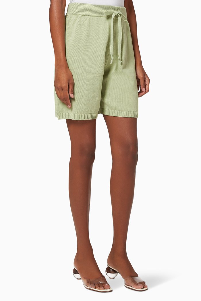 

Cast Away Knit Relaxed Shorts, Green