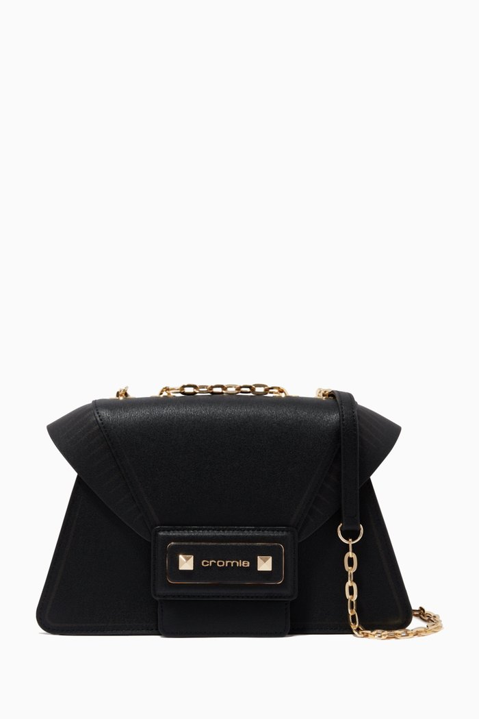 

Diva Crossbody Bag in Leather, Black