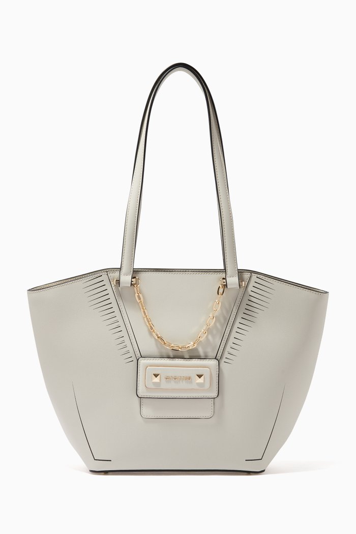 

Diva Shopping Bag in Leather, White