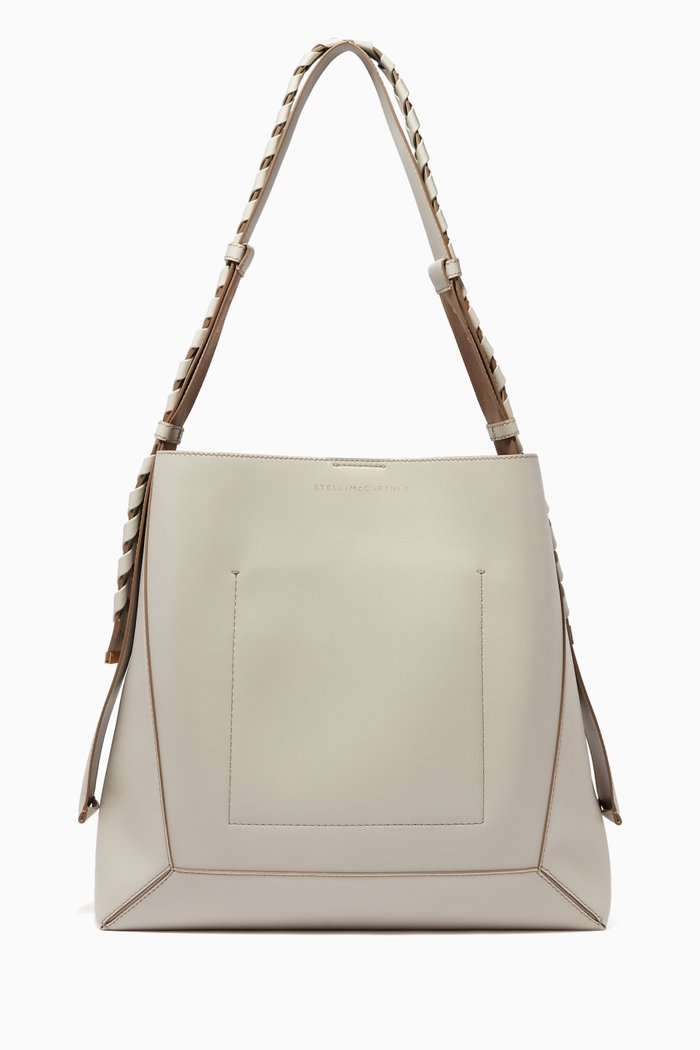 

Large Hobo Bag in Eco Alter Nappa, Neutral