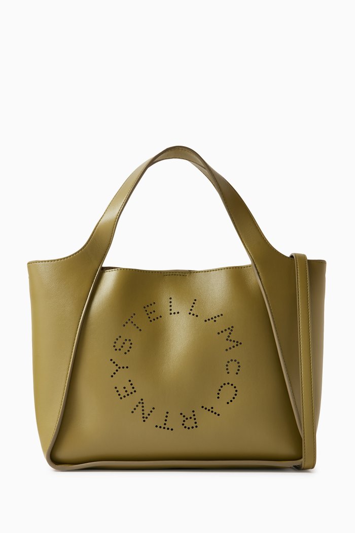 Stella Logo Crossbody Bag in Eco Alter Nappa, Brown