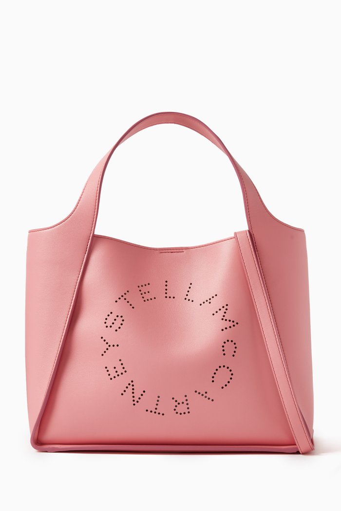 Stella Logo Crossbody Bag in Eco Alter Nappa, Pink