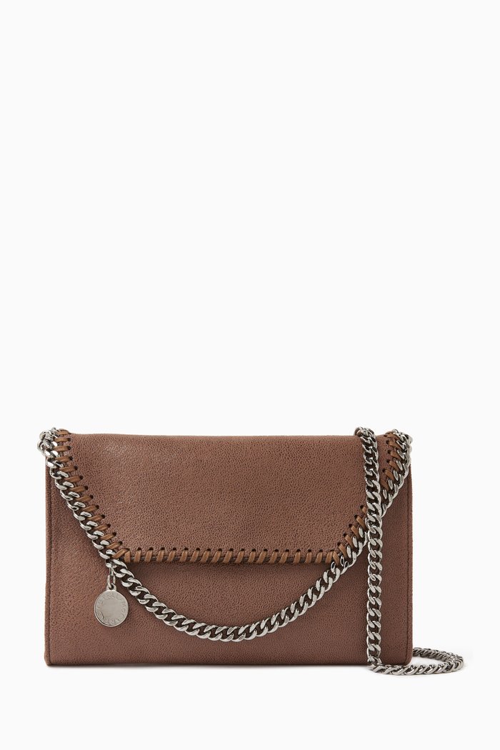 

Mini Falabella Crossbody Bag in Shaggy Deer, Neutral