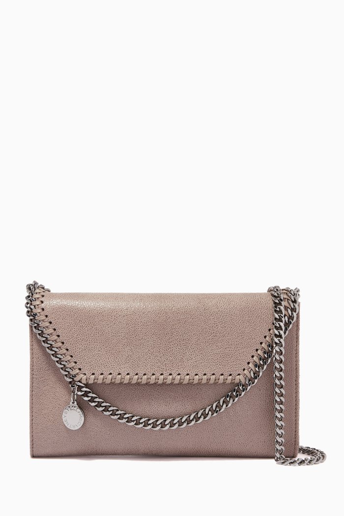 

Mini Falabella Crossbody Bag in Shaggy Deer, Grey