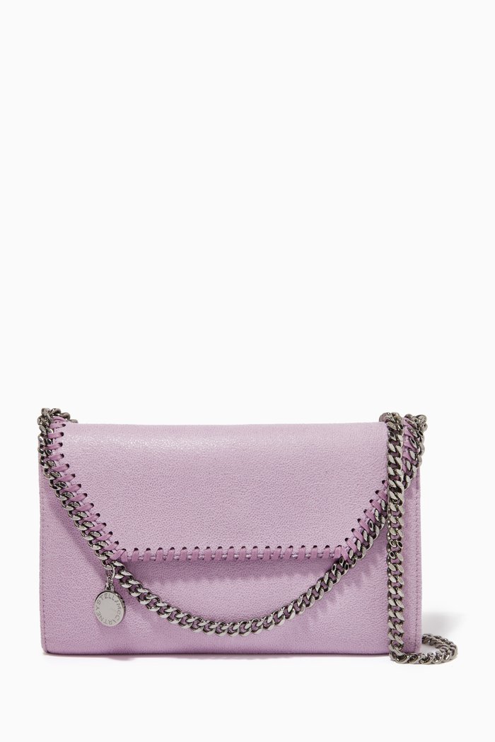 

Mini Falabella Crossbody Bag in Shaggy Deer, Purple