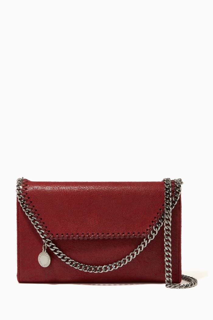 

Mini Falabella Crossbody Bag in Shaggy Deer, Red