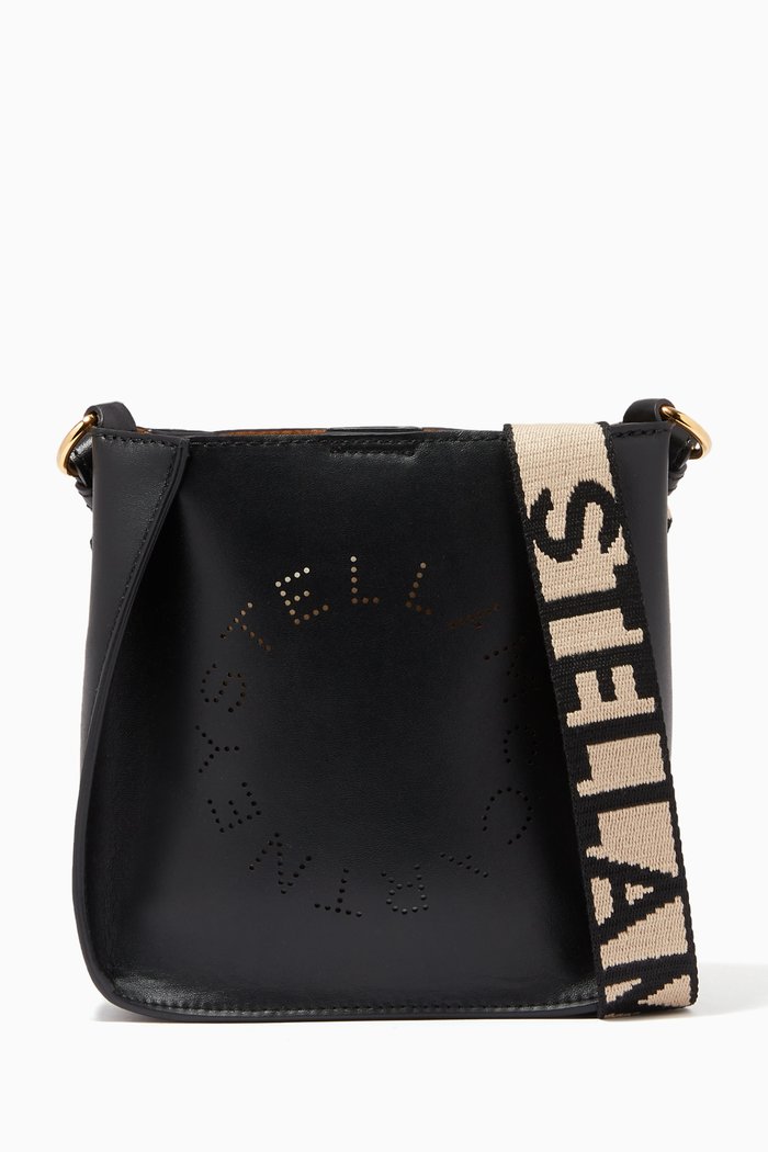 

Stella Logo Shoulder Bag in Eco Alter Nappa, Black