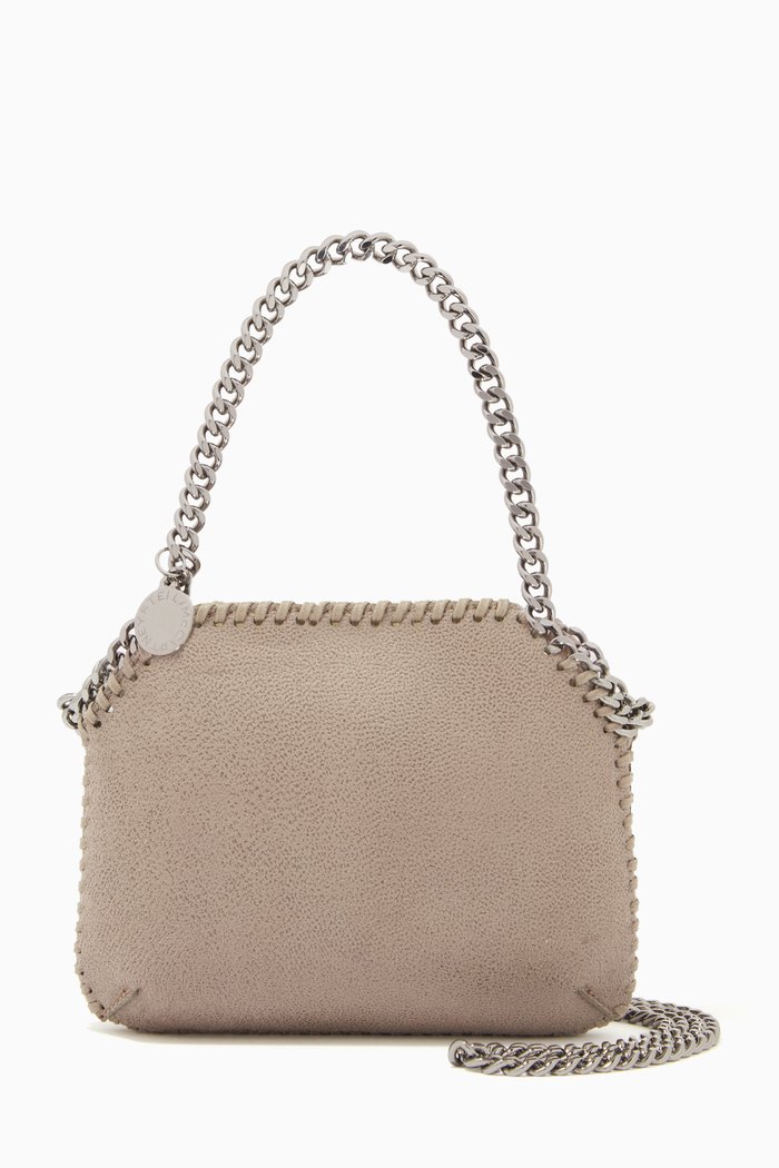 Falabella Mini Shoulder Bag in Shaggy Deer, Grey