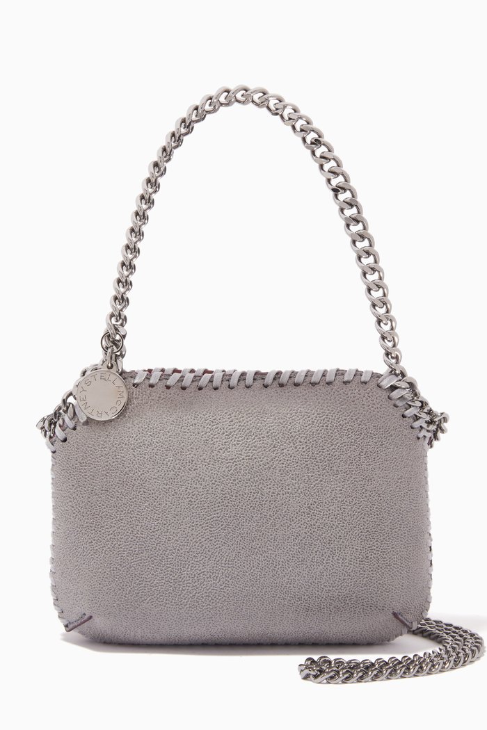 

Falabella Mini Shoulder Bag in Shaggy Deer, Grey