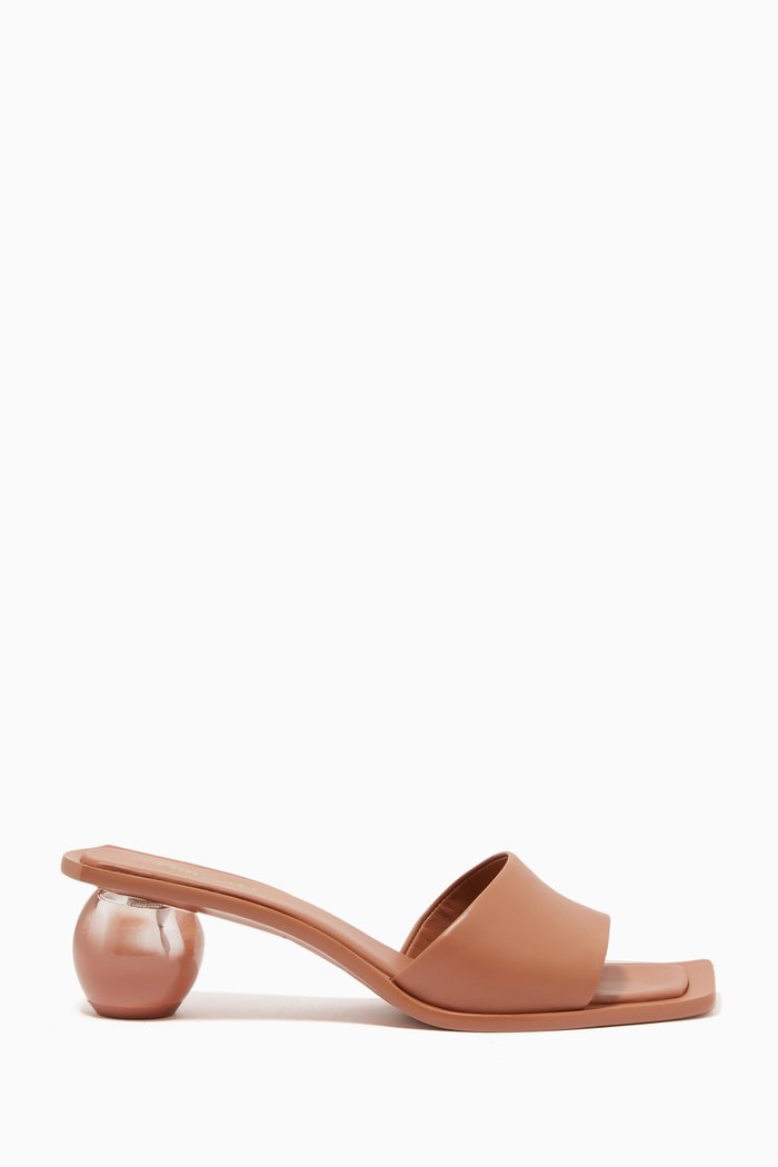 

Tao Ombré Mule Sandals in Leather, Brown