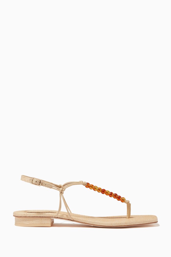 

Ari Sandals in Raffia, Brown
