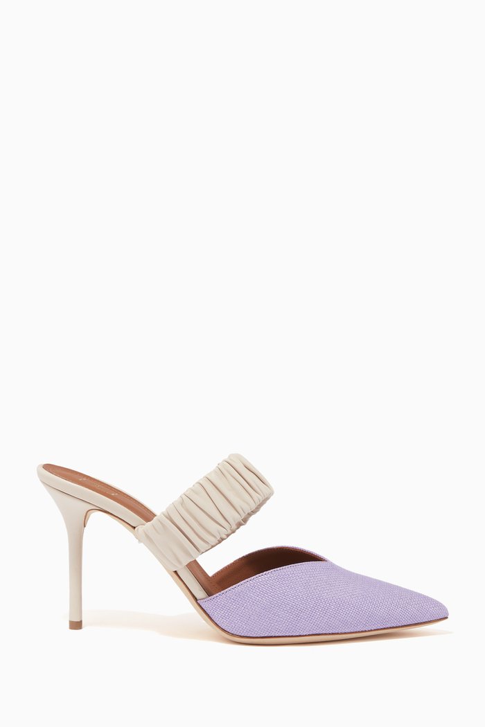 

Matilda 85 in Raffia & Nappa, Purple