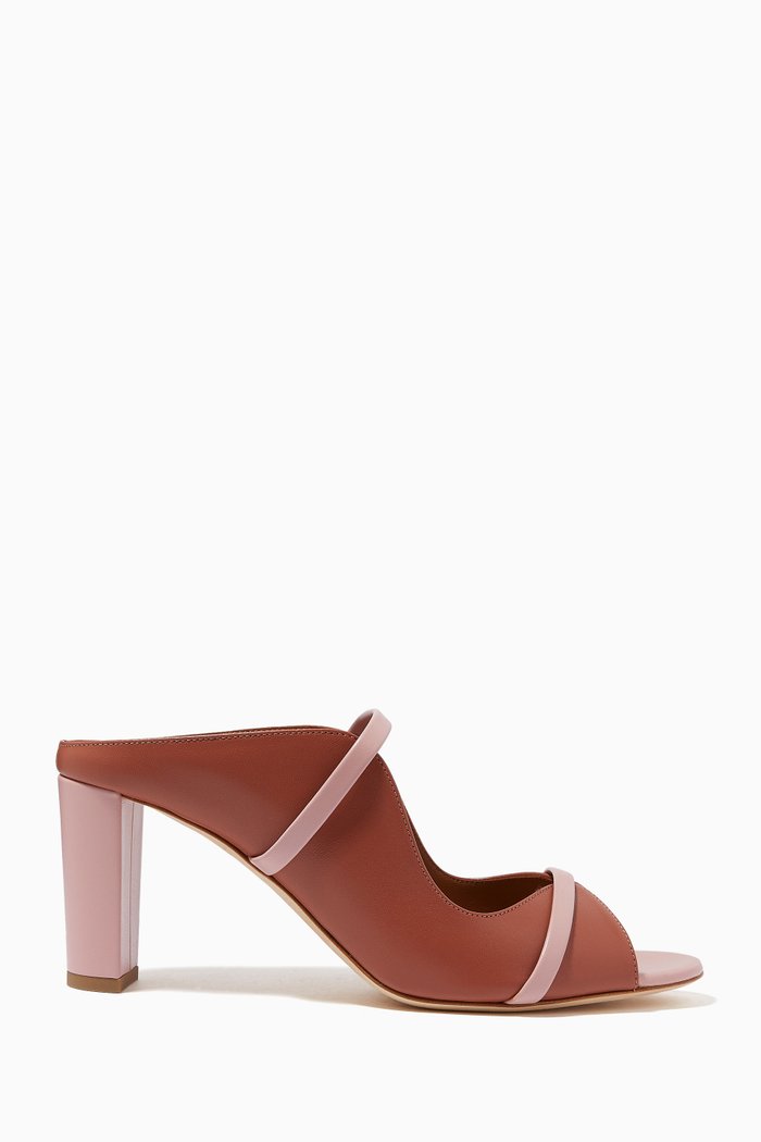 

Norah 70 Mules in Nappa Leather, Brown
