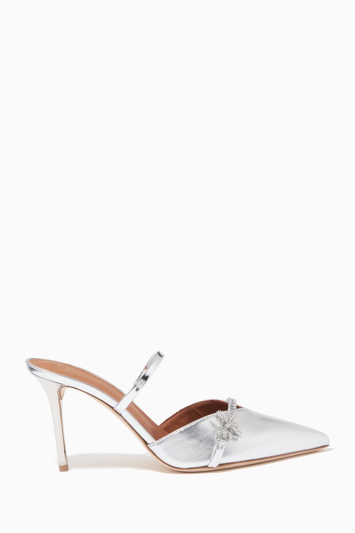 

Lila 85 Pumps in Metallic Nappa, Silver