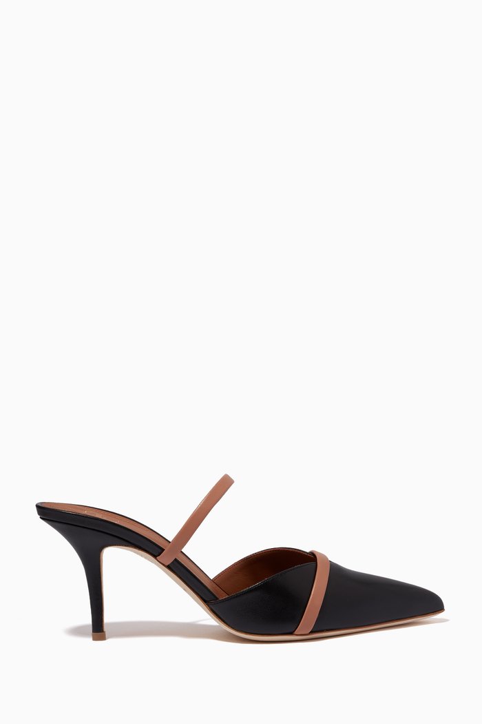 

Frankie 70 Mules in Nappa Leather, Black