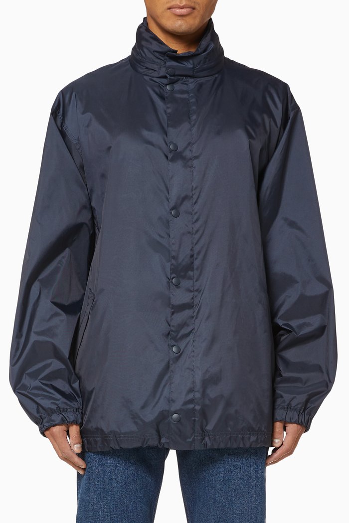

Languages Raincoat in Light Nylon, Blue
