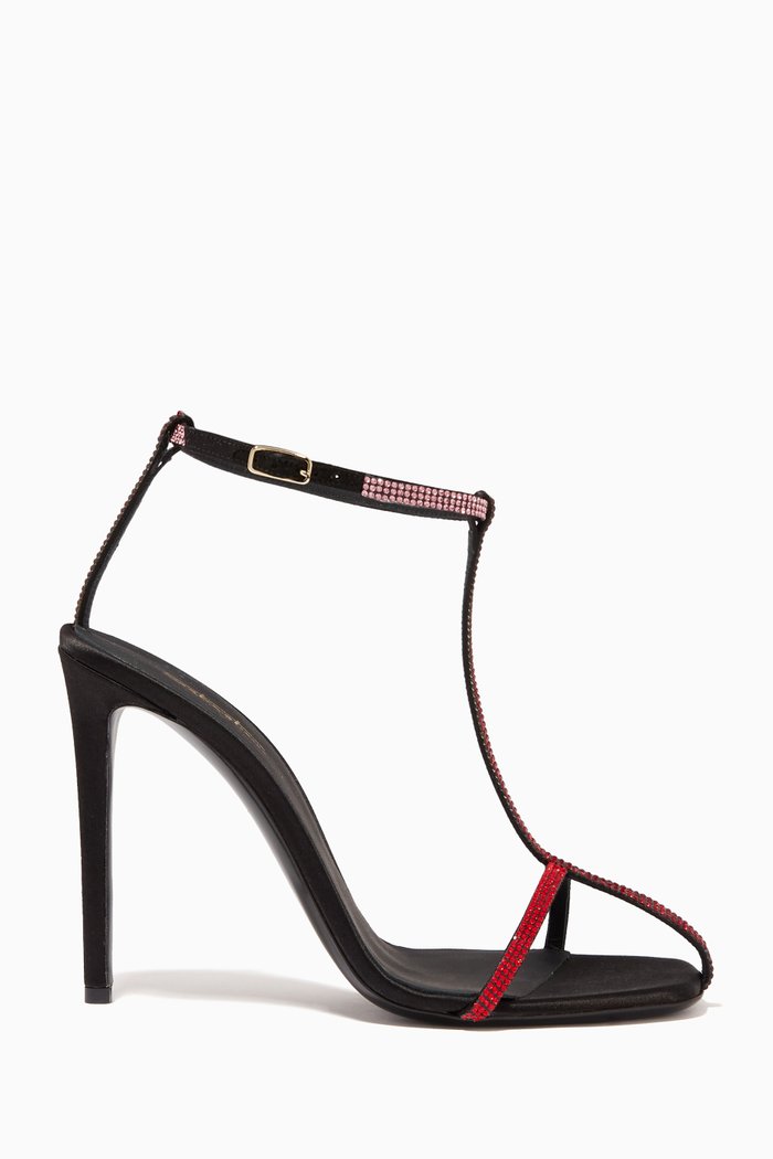 

Elisa T 105 Sandals in Satin, Red