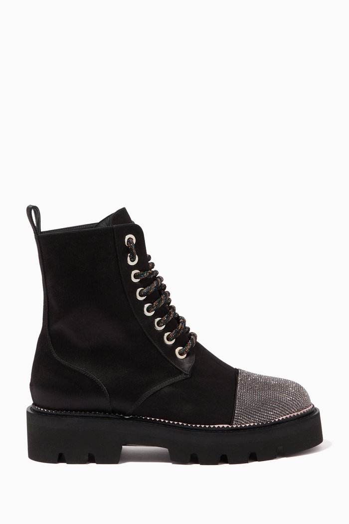 

Defy Biker Boots in Satin, Black
