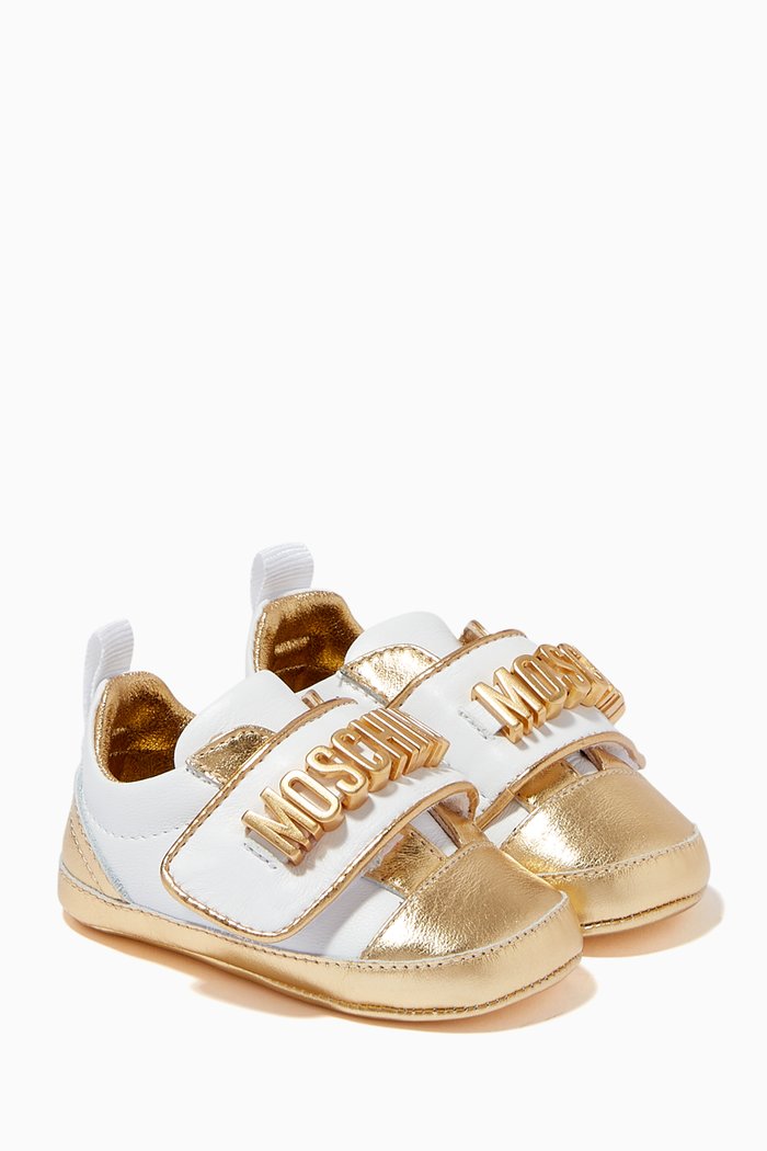 

Logo Sneakers in Leather, White