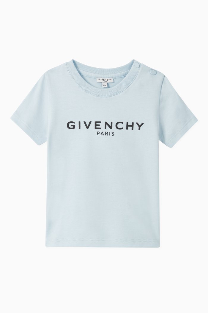 Logo Cotton Jersey T-Shirt, Blue