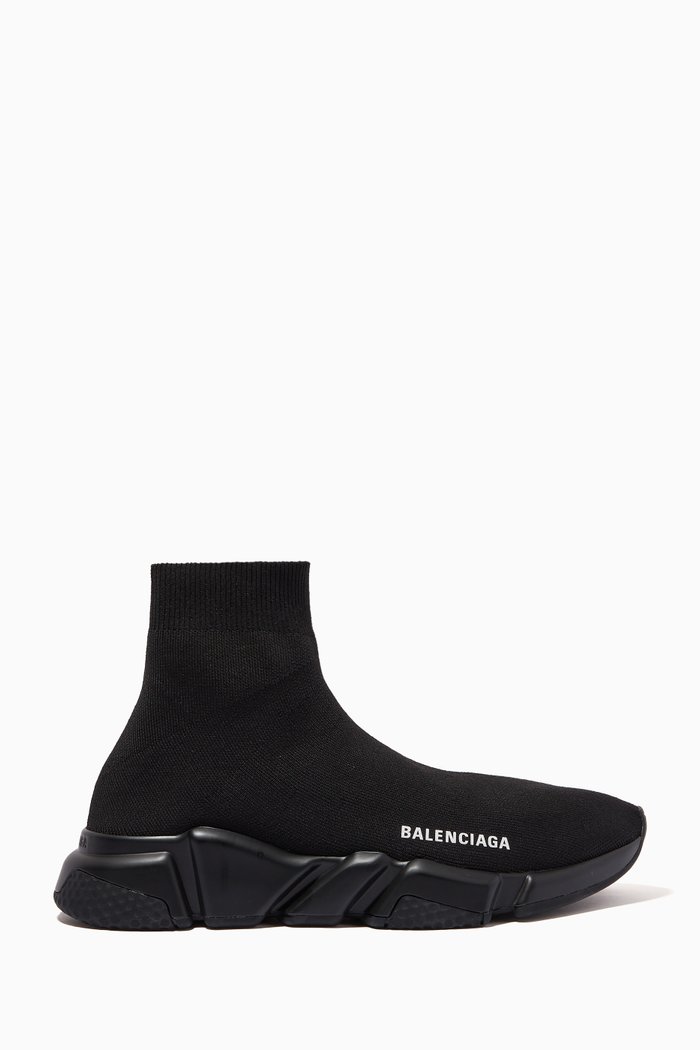 Speed Sneakers in Recycled Knit, Black