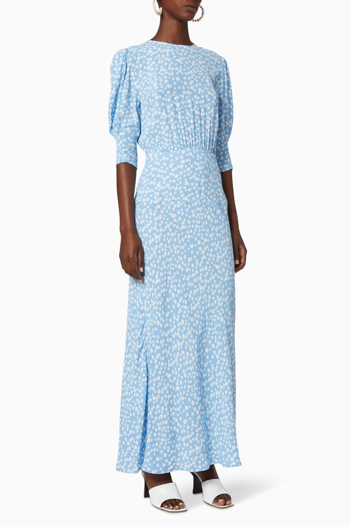 

Lucile Buttercup Floral Dress, Blue